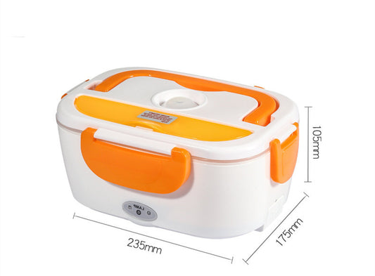 Lunchbox Chauffante 12V/220V en Acier Inoxydable - Avec Cuillère Intégrée