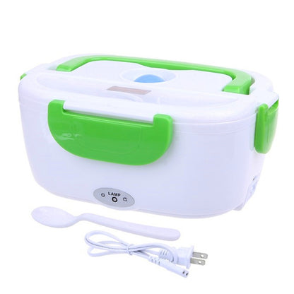 Lunchbox Chauffante 12V/220V en Acier Inoxydable - Avec Cuillère Intégrée