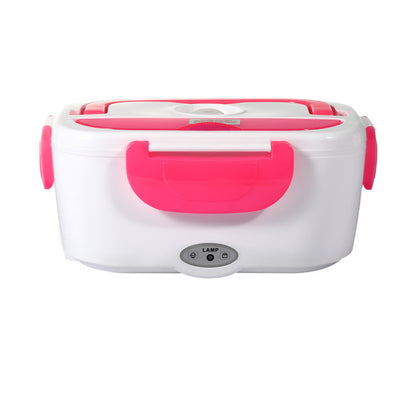 Lunchbox Chauffante 12V/220V en Acier Inoxydable - Avec Cuillère Intégrée
