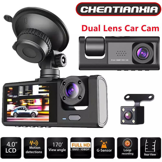 Dash Cam 1080P avec Caméra Avant/Arrière et Capteur G